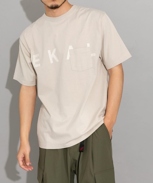 「EKAL」 半袖Tシャツ MEDIUM ブルー メンズ_画像3