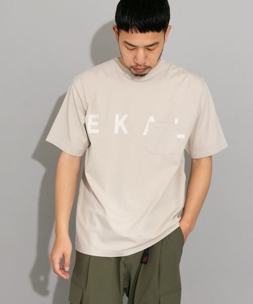 「EKAL」 半袖Tシャツ MEDIUM ブルー メンズ_画像4