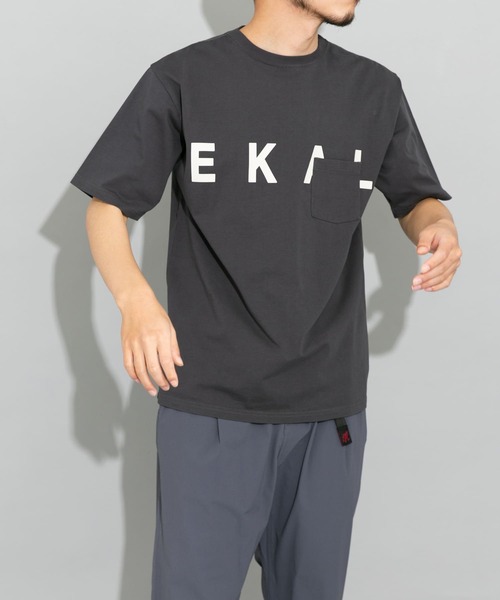 「EKAL」 半袖Tシャツ MEDIUM ブルー メンズ_画像9
