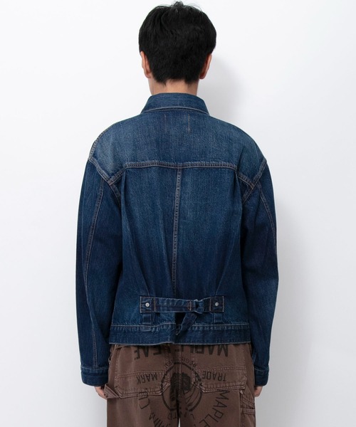デニムジャケット gジャン 「DENIM DELIGHT DAYS」セルヴィッチデニムトラッカー1ポケットジャケット メンズ レディースの画像
