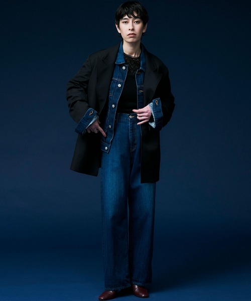 デニムジャケット gジャン 「DENIM DELIGHT DAYS」セルヴィッチデニムトラッカー1ポケットジャケット メンズ レディースの画像