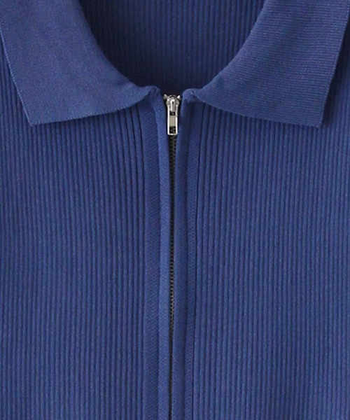 「SpRay」 「SpRay PREMIUM」半袖ニット FREE ブルー レディース_画像2