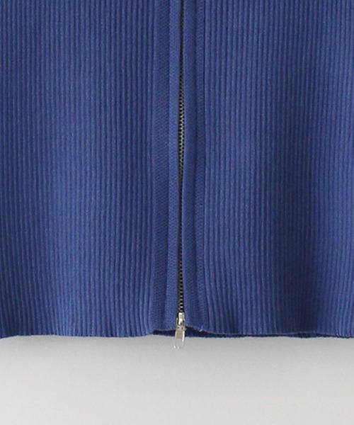 「SpRay」 「SpRay PREMIUM」半袖ニット FREE ブルー レディース_画像3