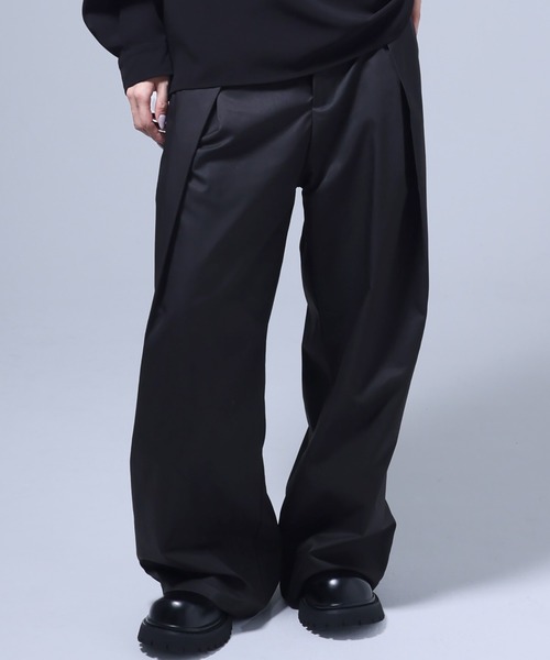 Ruze スラックス Double tuck wide slacks / ダブルタック ワイド