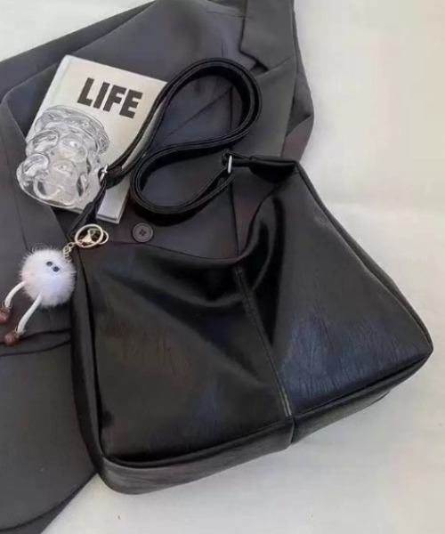 ショルダーバッグ バッグ 2WAYフェイクレザーショルダーバッグ