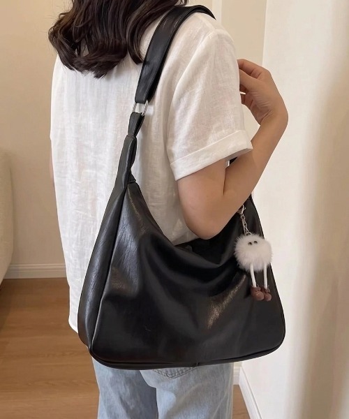ショルダーバッグ バッグ 2WAYフェイクレザーショルダーバッグ