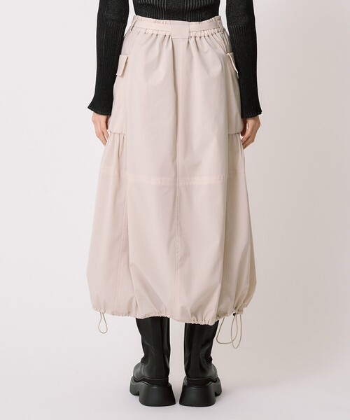 美品 ユナイテッドアローズ TOKYO 2,1万円 バルーンスカート ホワイト UNITED ARROWS（ユナイテッドアローズ）の「コットン シルク バルーン