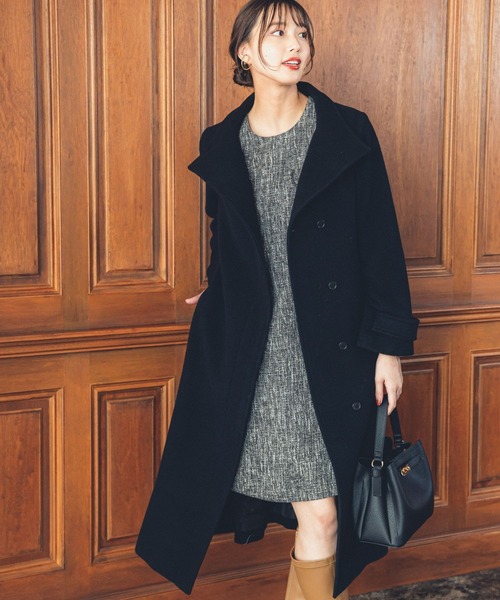 「Andemiu」 7分袖ワンピース FREE アイボリー レディース_画像2