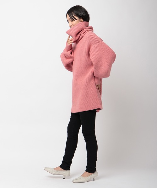 「ETRE TOKYO」 タートルネックニット FREE ピンク レディース_画像7