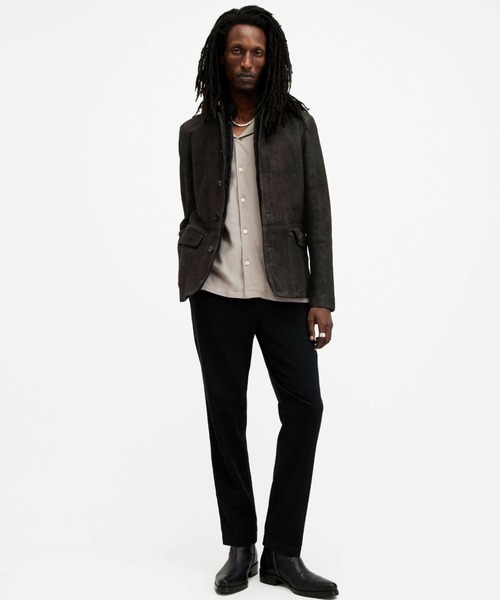 革ジャン ライダース ALLSAINTS SURVEY LTHR BLAZER メンズの画像