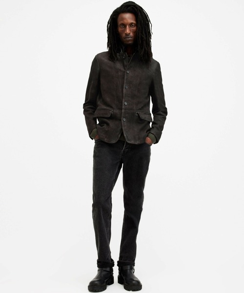 革ジャン ライダース ALLSAINTS SURVEY LTHR BLAZER メンズの画像