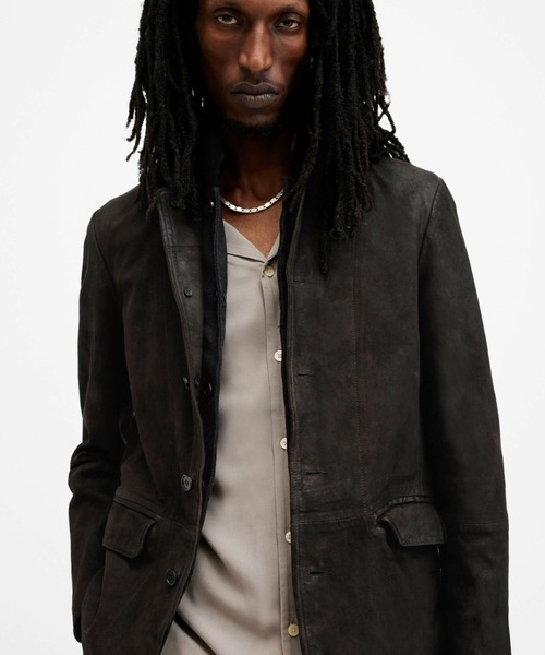 革ジャン ライダース ALLSAINTS SURVEY LTHR BLAZER メンズの画像