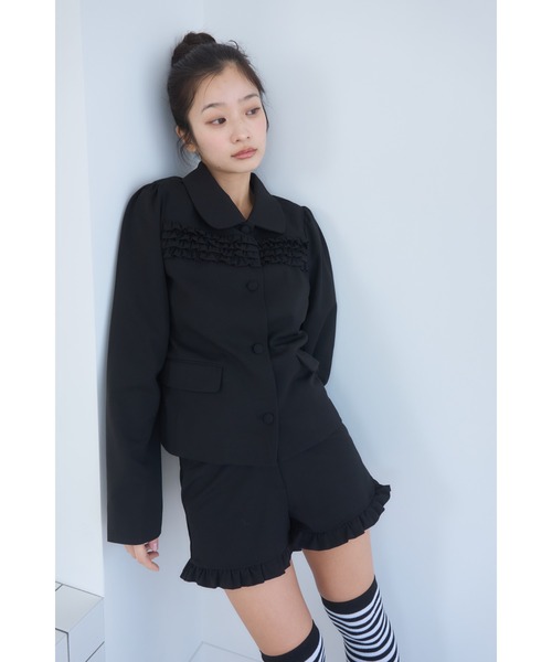 ジャケット・アウター smyeon Frill compact jacket Smyeon コート アウター Frill compact jacket/フリルデザイン