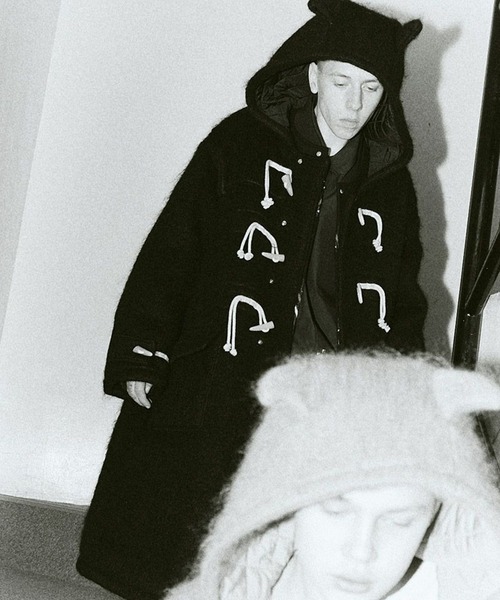 ダウンジャケット ダウン 「DISCOVERED/ディスカバード」DEVILS EAR HOODIE SHAGGY DUFFLECOAT メンズの画像