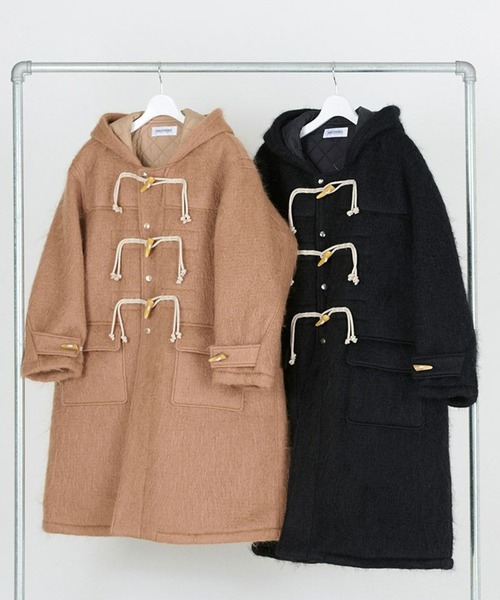 ダウンジャケット ダウン 「DISCOVERED/ディスカバード」DEVILS EAR HOODIE SHAGGY DUFFLECOAT メンズの画像