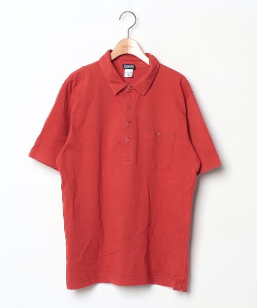 patagonia（パタゴニア） 半袖ポロシャツ M レッド メンズ : ZOZOTOWN