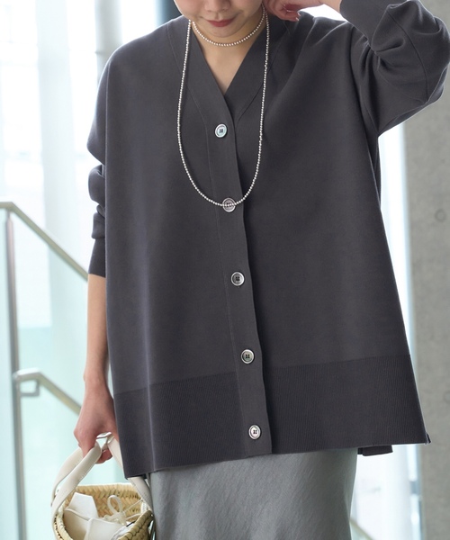 イエナ ニットカーディガン　新品 IENA（イエナ） ニットカーディガン - ブラック レディース : ZOZOTOWN