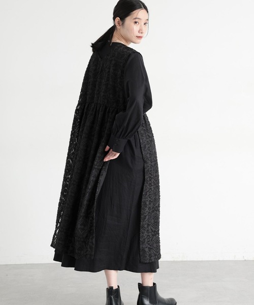 新品☆ブラックカットジャガードダブルジップジレ定価２４０００円☆送料込み studio CLIP（スタディオクリップ） ベスト ジレ 「natural by clip