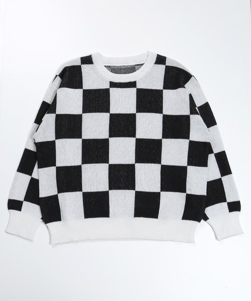 「G.O.C」 長袖ニット MEDIUM パープル メンズ_画像5