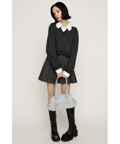 SLY（スライ） ニット セーター LAYERED LIKE CROP KNIT TOPS
