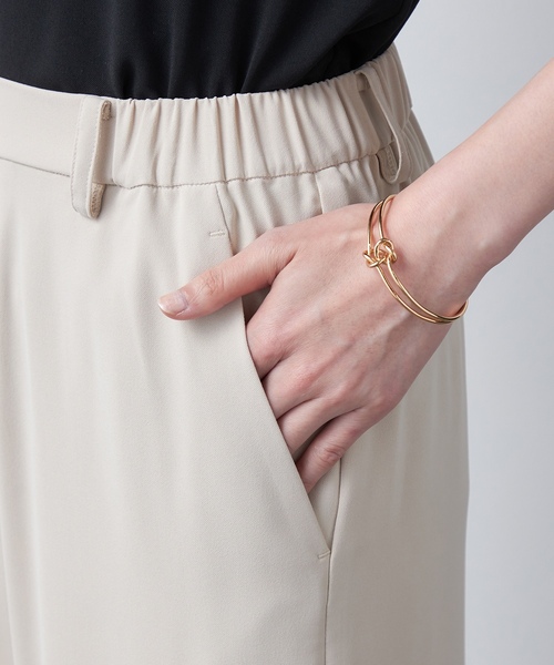 「A/C DESIGN BY ALPHA CUBIC」 スラックス 64 ブラック レディース_画像8