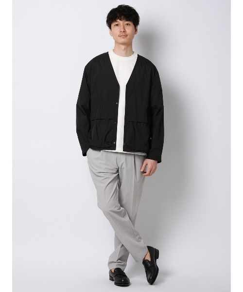 FLAT（フラット） スラックス タックテーパードパンツ ウォッシャブル