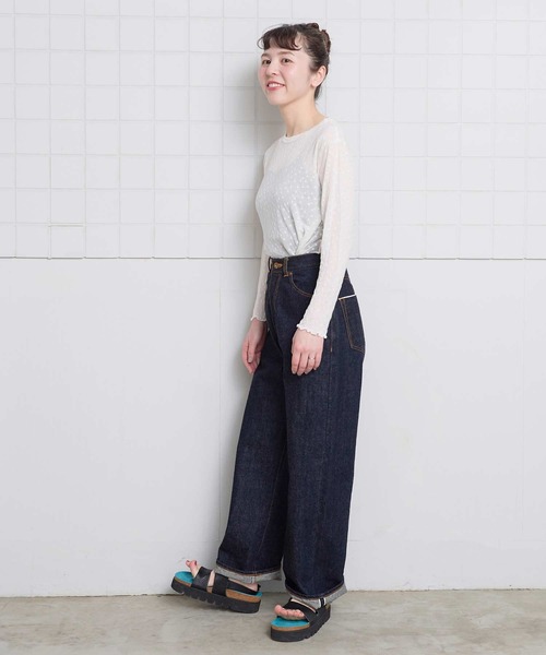 l'atelier du savon（アトリエドゥサボン） tシャツ _すけすけドット