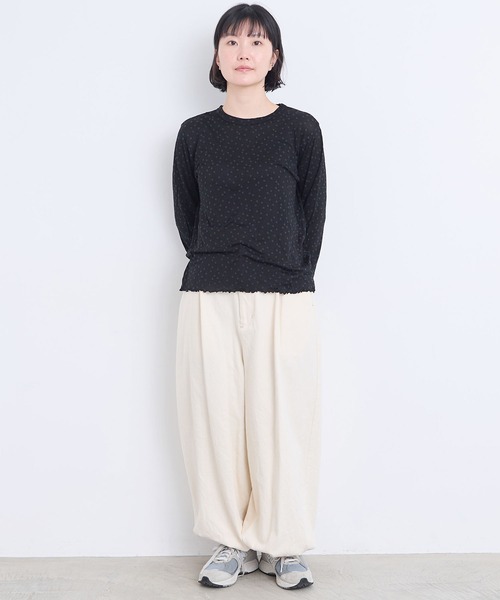 l'atelier du savon（アトリエドゥサボン） tシャツ _すけすけドット