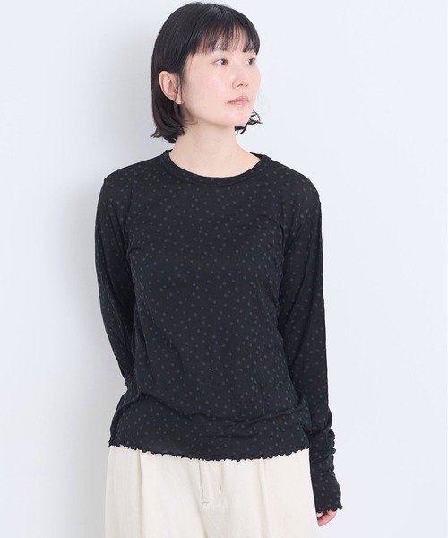 l'atelier du savon（アトリエドゥサボン） tシャツ _すけすけドット