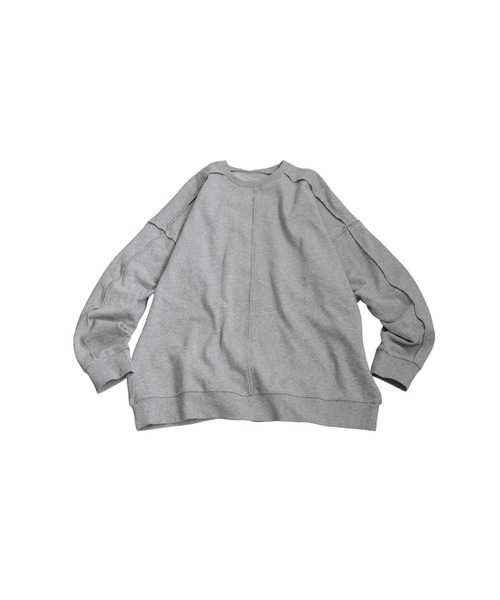 「antiqua」 スウェットカットソー ONESIZE アイボリー レディース_画像2