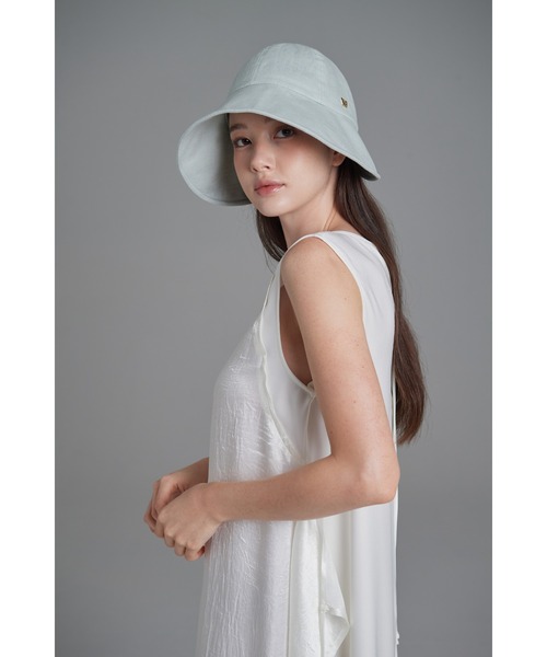 WHITE SANDS 帽子 ハット リネン ボンネットハット レディース