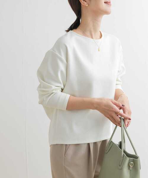 「URBAN RESEARCH DOORS」 長袖カットソー MEDIUM ネイビー レディース_画像2