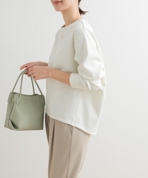 「URBAN RESEARCH DOORS」 長袖カットソー MEDIUM ネイビー レディース_画像3
