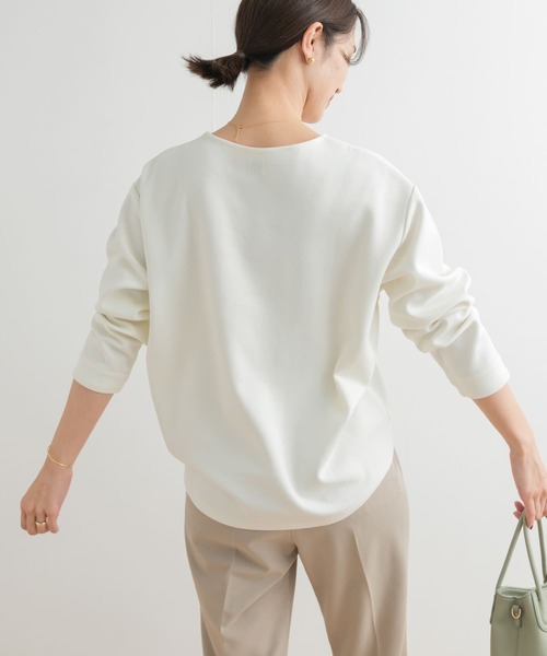 「URBAN RESEARCH DOORS」 長袖カットソー MEDIUM ネイビー レディース_画像4