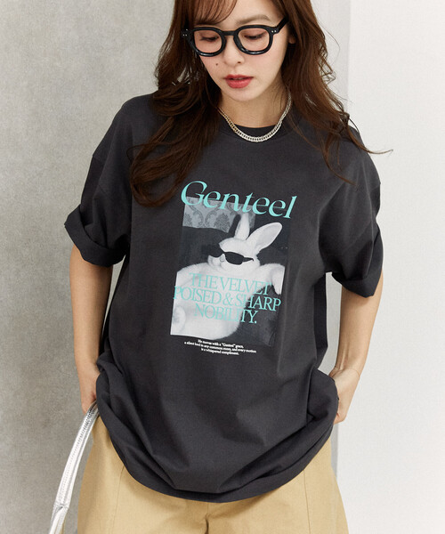 PUBLUX（パブリュクス） tシャツ 半袖 「機能性素材」Genteel ラビット