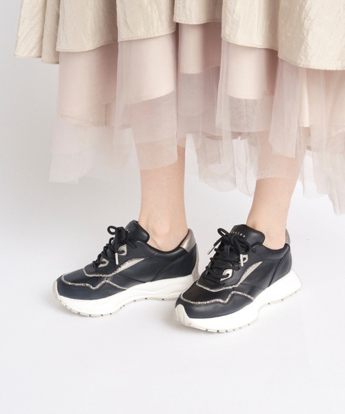 「Lucida」 ローカットスニーカー 38 ピンク レディース_画像9
