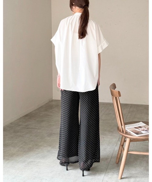 She's Closet ワイドパンツ パンツ 水玉 ドット柄 ストレート ロング
