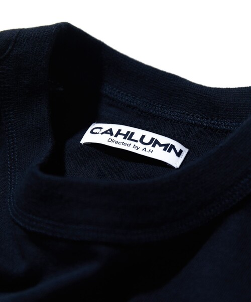 「CAHLUMN」 半袖Tシャツ SMALL ネイビー メンズ_画像5