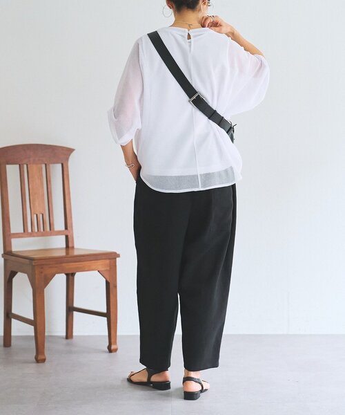 BEARDSLEY（ビアズリー） パンツ リネンバレルパンツ レディース