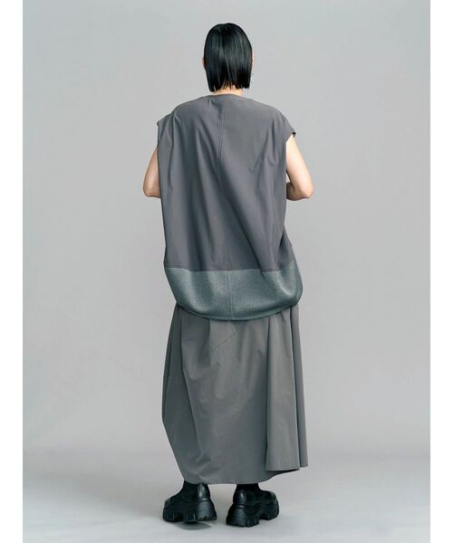 UN3D.（アンスリード） ロング スカート 夏 SIDE LINE TUCK SKIRT