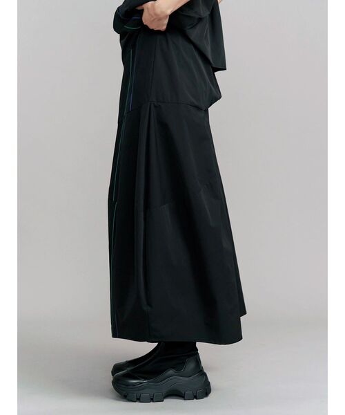 UN3D.（アンスリード） ロング スカート 夏 SIDE LINE TUCK SKIRT