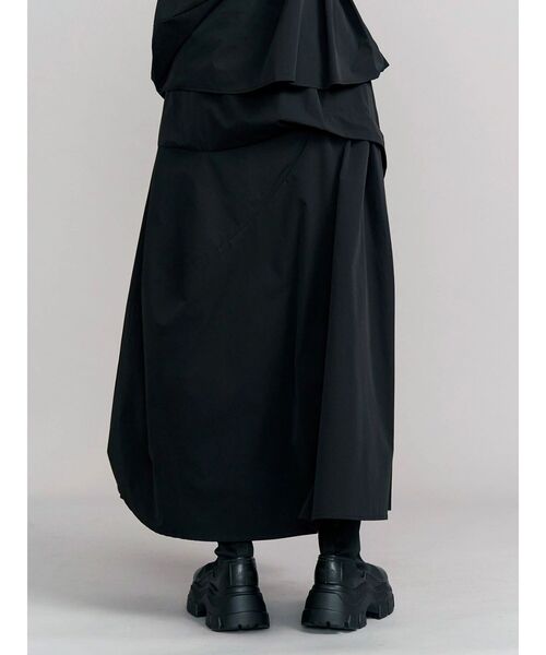 UN3D.（アンスリード） ロング スカート 夏 SIDE LINE TUCK SKIRT