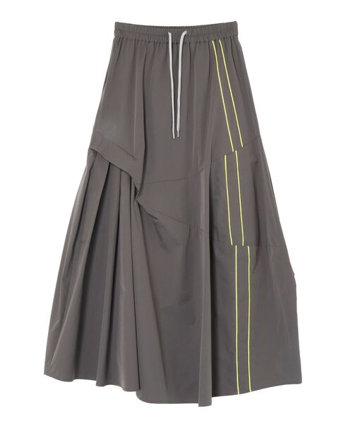 UN3D.（アンスリード） ロング スカート 夏 SIDE LINE TUCK SKIRT