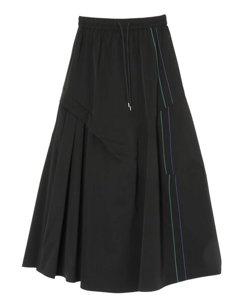 UN3D.（アンスリード） ロング スカート 夏 SIDE LINE TUCK SKIRT