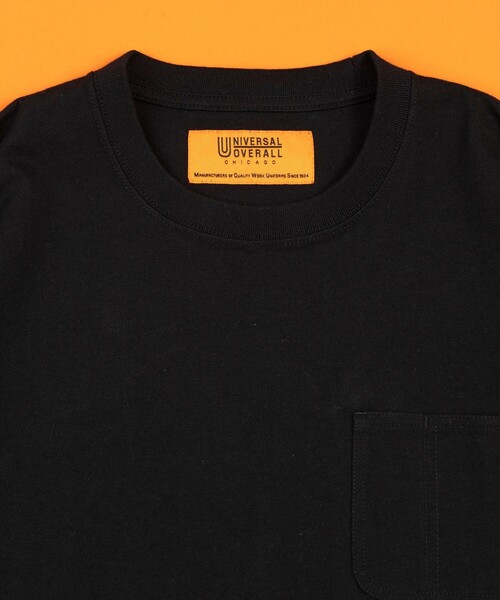 「UNIVERSAL OVERALL」 半袖Tシャツ MEDIUM ブラック メンズ_画像3