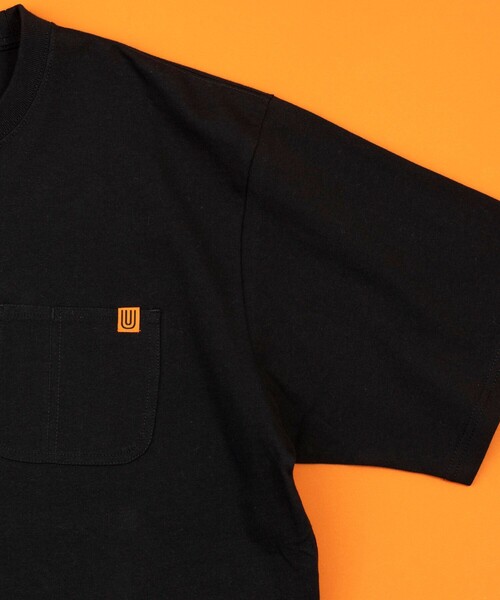 「UNIVERSAL OVERALL」 半袖Tシャツ MEDIUM ブラック メンズ_画像5