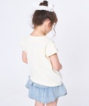 tシャツ 「綿100%」ガールズ 袖フリル ア...の詳細画像3
