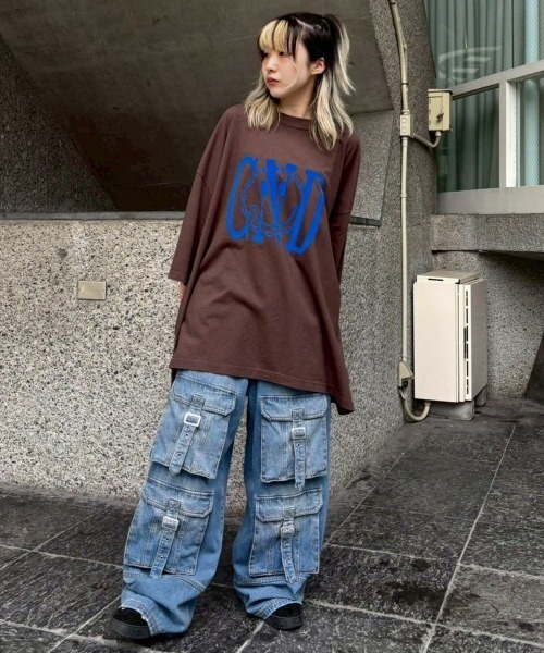 「Candy Stripper」 デニムパンツ FREE ライトインディゴブルー レディース_画像9