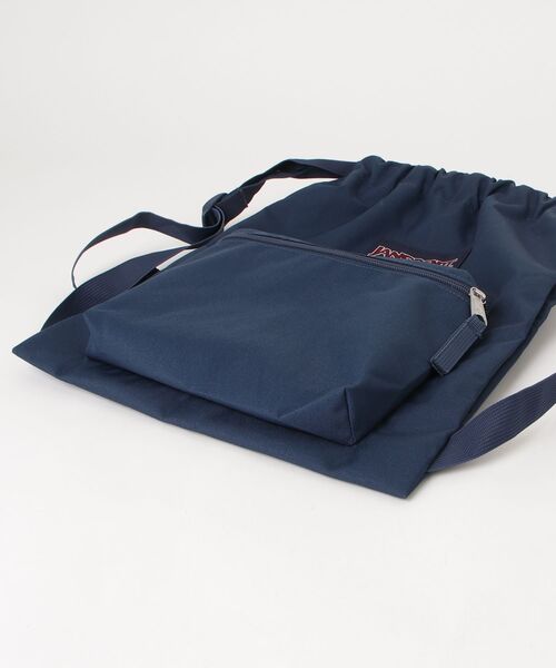 「JANSPORT」 ワンポイントリュック - ネイビー レディース_画像3