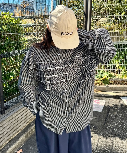 「CIAOPANIC」 長袖シャツ ONE SIZE グリーン レディース_画像2